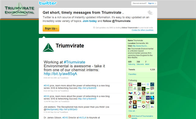 Triumvirate Environmental Social Media Blog